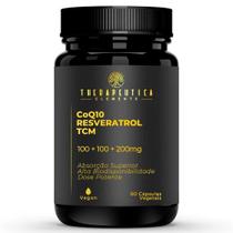 Coenzima Q10 (Ubiquinona) 100Mg + Trans Resveratrol 100Mg + TCM 200Mg Vegan 60 Cápsulas Therapeutica Coenzima Q10 (Ubiquinona) 100Mg + Trans Resveratrol 100Mg + TCM 200Mg Vegan 60 Cápsulas Therapeutica