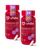 Coenzima Q10 Ubiquinona 120mg Com Vitamina E e TCM 30 cápsulas Vhita 2 unidades