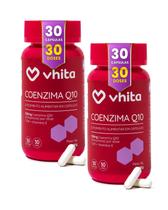 Coenzima Q10 Ubiquinona 120mg Com Vitamina E e TCM 30 cápsulas Vhita 2 unidades Coenzima Q10 Ubiquinona 120mg Com Vitamina E e TCM 30 cápsulas Vhita 2 unidades