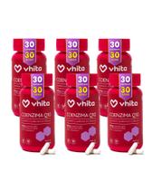 Coenzima Q10 Ubiquinona 120mg Com Vitamina E e TCM 30 cápsulas Vhita 6 unidades
