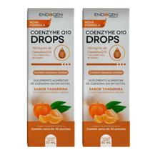Coenzyme Coenzima Q10 Drops em Gotas 30 ml Sabor Tangerina Energia Endogen