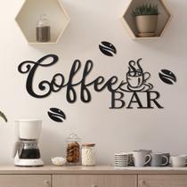 Coffee Bar Sign Ferraycle Metal, decoração suspensa rústica