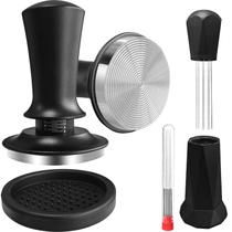 Coffee Tamper Yeelan 58 mm com ferramenta WDT, tapete de silicone e balança