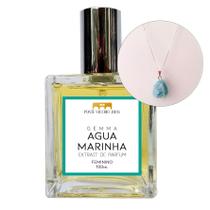 Coffret Perfume Gemma Água-Marinha 100Ml + Colar Prata 925