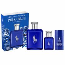 Coffret Polo Blue Ralph Lauren Kit - Perfume EDT + Miniatura + Deocolônia