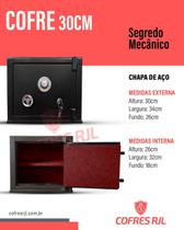 Cofre 30 cm Chapa de aço - RJL030