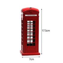 Cofre Cabine Telefonica Londres Dinheiro Moeda Moedas Metal Retro 15CM ENVIO IMEDIATO