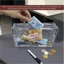 Cofre Caixa Dinheiro Wood Box Japones Kakebo Desafio Acrilic