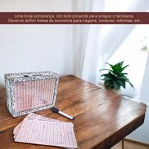 Cofre caixa Dinheiro Wood box Japones KAKEBO DESAFIO DINHEIRO