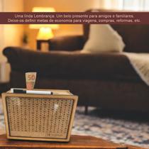 Cofre caixa Dinheiro Wood box Japones KAKEBO DESAFIO NATURAL