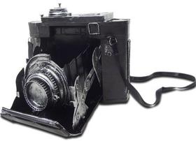 Cofre Camera Fotografica Vintage Retro De Ferro Fundido 16cm