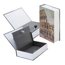 Cofre Camuflado Em Forma De Livro Decorativo Porta Joias Dinheiro E Documentos Com Chaves UnyHome OR200202