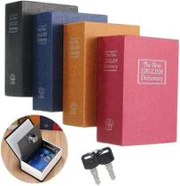 Cofre Camuflado Forma De Livro Dicionário Com Chave Pequeno