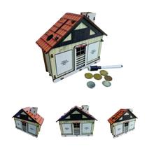 Cofre Casinha Banco Dinheiro Woodbox Japones Kakebo Desafioa