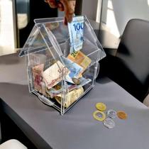 Cofre Chale Casa Dinheiro Woodbox Japones Poupança Desafio