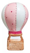 Cofre Cofrinho Balão Rosa de Ceramica Decoração - Decore Casa