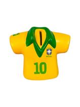 Cofre Cofrinho Formato de Camisa De Futebol Brasil Ceramica