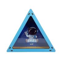 Cofre Cofrinho Moedas Dinheiro Mdf Triangulo Astronauta