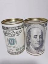 Cofre Cofrinho Personalizado 100 Dólares C/nf Médio