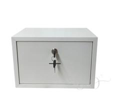 Cofre Com Chave Em Mdf 15mm Branco Cofrinho 30x20x20cm Cofre Com Chave Em Mdf 15mm Branco Cofrinho 30x20x20cm