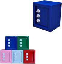 Cofre De Metal Com Segredo Colors 12X10X8Cm Cofre De Metal Com Segredo Colors 12X10X8Cm