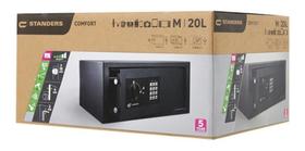 Cofre De Sobrepor Em Aço Com Senha 43X30X20Cm - Cinza Cofre De Sobrepor Em Aço Com Senha 43X30X20Cm - Cinza