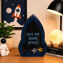 Cofre decorativo mdf space 13,2x4x19,8cm