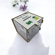 Cofre Desafio 30 MIL Guardar junte Dinheiro Woodbox branco