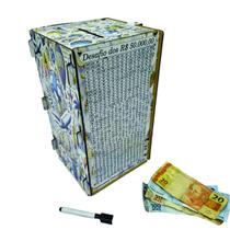 Cofre Desafio 50 MIL Guardar junte Dinheiro Woodbox TORRE TR