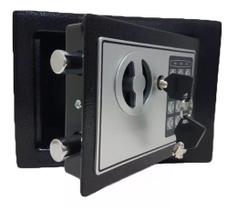 Cofre Digital Eletrônico 23x17x17 + 2 Chaves - --