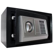 Cofre digital eletrônico Preto 31x20x20cm senha e chave BM96-X - Lorben Cofre digital eletrônico Preto 31x20x20cm senha e chave BM96-X - Lorben