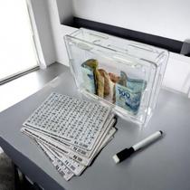 Cofre Dinheiro Woodbox Métodojapones Kakebo Desafio Acrílico