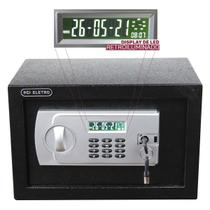 Cofre display eletronico digital - chave senha 20mm - 6kg - 8 litros - Cofre display eletronico digital - chave senha 20mm - 6kg - 8 litros -