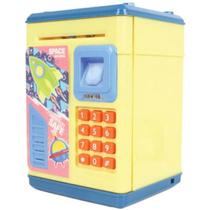 Cofre divertido moeda puxa nota com senha som luz ref mk-1432 Cofre divertido moeda puxa nota com senha som luz ref mk-1432
