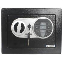 Cofre Eletrônico Com Chaves Teclado Digital Preto Em Aço