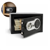 Cofre Eletrônico Digital com Senha e Chave em Aço Cofre de Segurança Preto