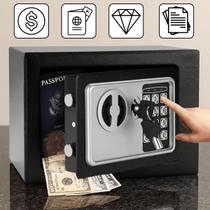 Cofre Eletrônico Digital Em Aço Teclado Senha 2 Chaves Preto Segurança Guardar Dinheiro Joias Documentos de Embutir Parede Ármário Cofre Eletrônico Digital Em Aço Teclado Senha 2 Chaves Preto Segurança Guardar Dinheiro Joias Documentos de Embutir Parede Ármário