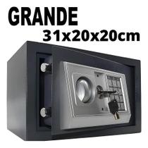 Cofre Eletrônico Digital Grande De Aço Reforçado E Tamanho D