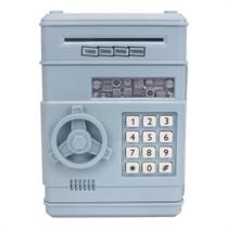 Cofre Eletrônico Digital Infantil Puxa Nota Azul Claro XR011