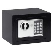 Cofre Eletrônico Digital Portátil de Aço com Chave Segurança e Senha