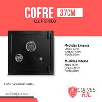 Cofre Eletrônico Para Armas curtas - 37cm Embutir Aprovado EB - RJL037