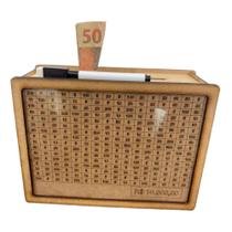 Cofre Em Mdf - Cofrinho Mágico - Poupe Dinheiro 10 Mil Cofre Em Mdf - Cofrinho Mágico - Poupe Dinheiro 10 Mil