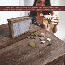 Cofre Guarda Dinheiro Woodbox Japones KAKEBO DESAFIO CLASSIC