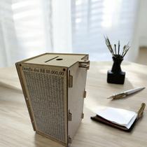 Cofre Guardar Dinheiro Woodbox Japones KAKEBO DESAFIO 50 MIL