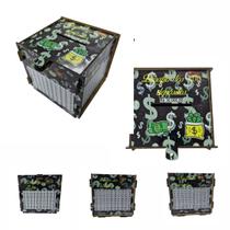 Cofre Guardar junte Dinheiro Woodbox Desafio 30 MIL DINBLACK Cofre Guardar junte Dinheiro Woodbox Desafio 30 MIL DINBLACK