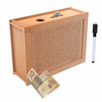 Cofre Inteligente Cofrinho Woodbox Método Kakebo 1k 5k e 10k