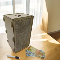 Cofre Japones KAKEBO Desafio DINHEIRO TORRE 50 MIL TORRE NA Cofre Japones KAKEBO Desafio DINHEIRO TORRE 50 MIL TORRE NA