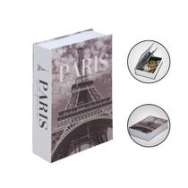 Cofre Livro Camuflado Chaves Discreto Porta Jóias Mod Paris Cofre Livro Camuflado Chaves Discreto Porta Jóias Mod Paris