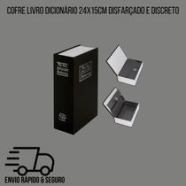 Cofre Livro Dicionário 24x15cm Disfarçado e Discreto