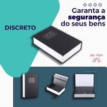 Cofre Livro Discreto C/ Chave Tam. 18x12 Cm Porta Joias